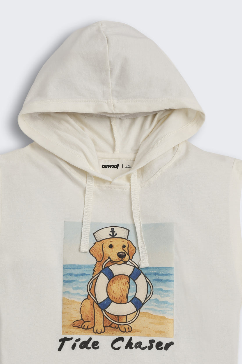 Off White Graphic Regular Fit T Shirts for Boys - Image 4