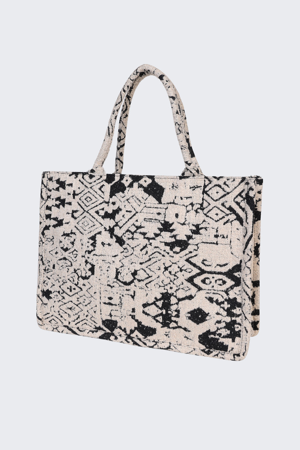 Black All - Over Printed Tote Bag For Women - Image 4