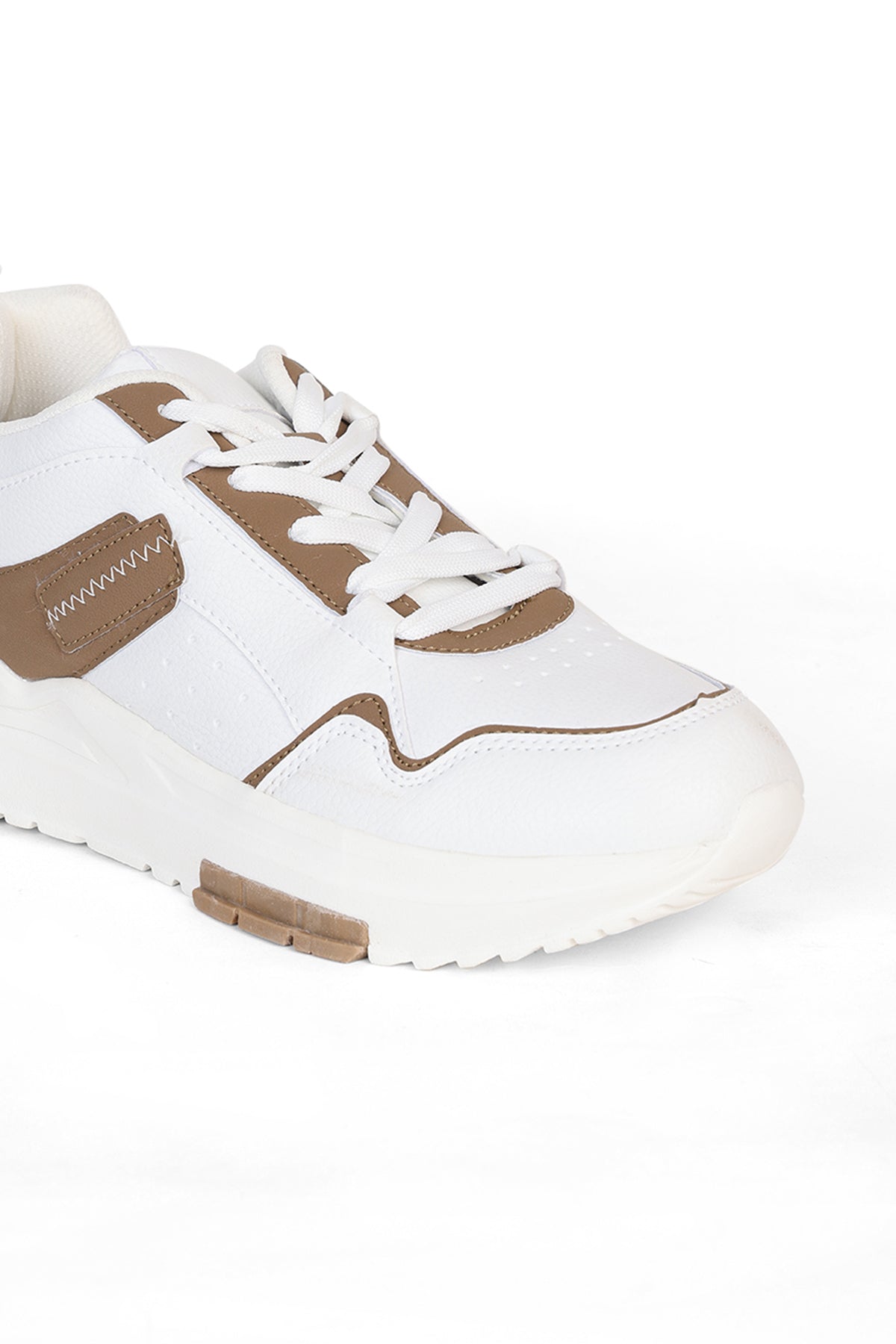 Beige Colourblocked Sneakers for Men - Image 3