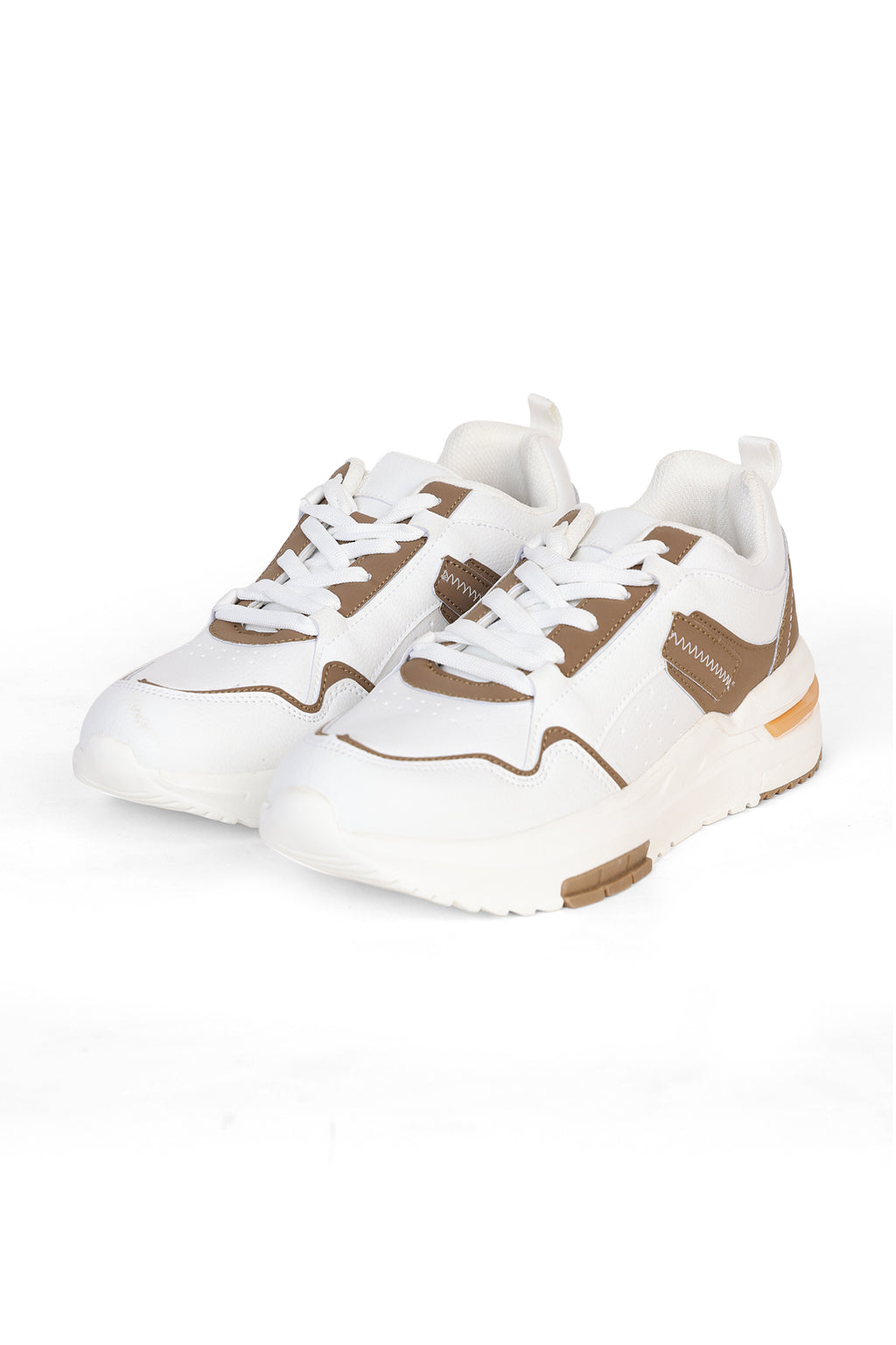 Beige Colourblocked Sneakers for Men - Image 5