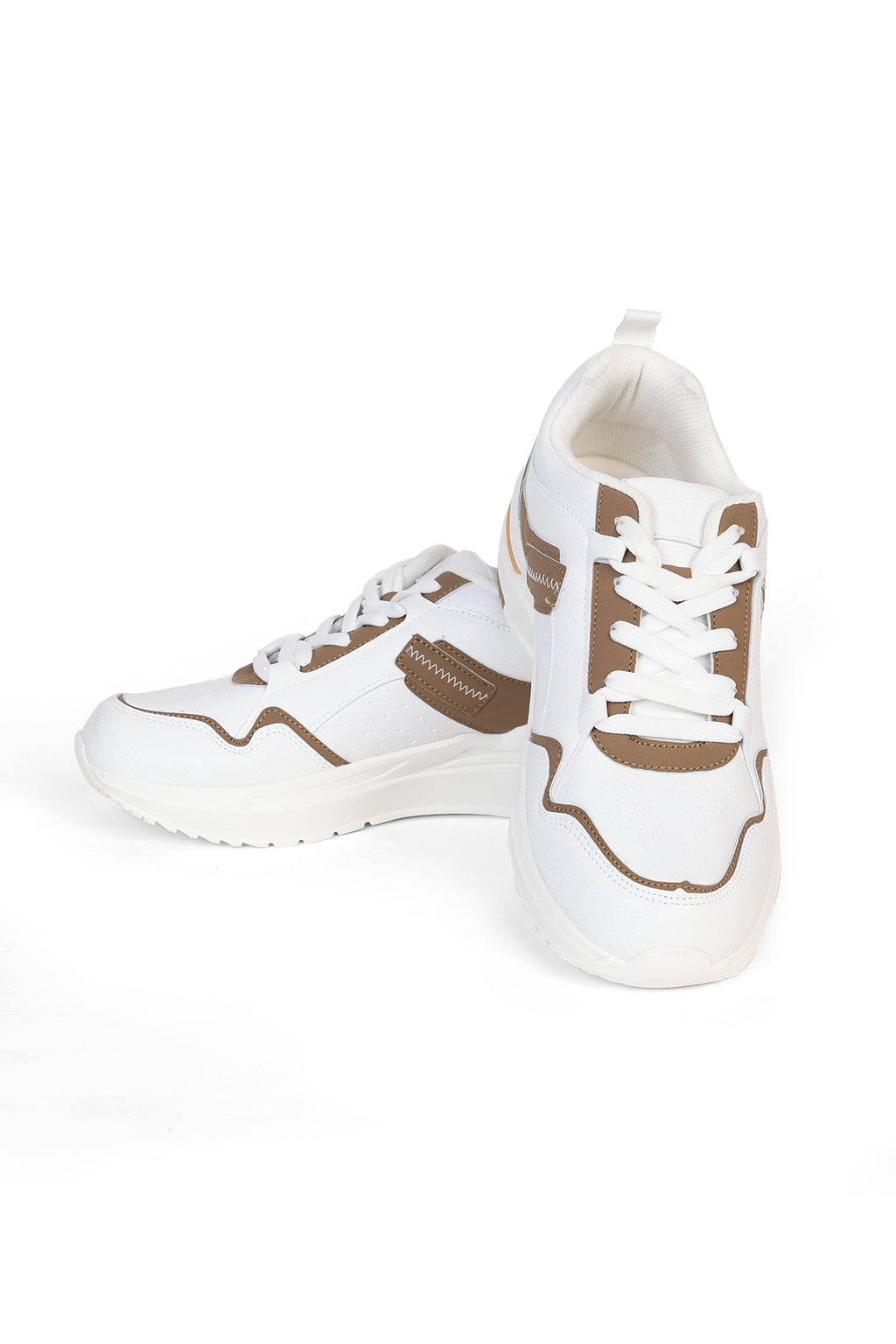 Beige Colourblocked Sneakers for Men - Image 6