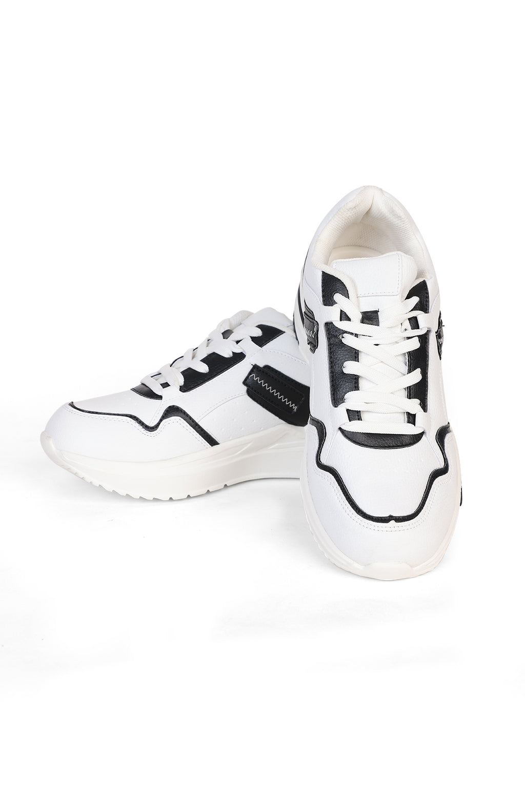 Black Colourblocked Sneakers for Men - Image 6