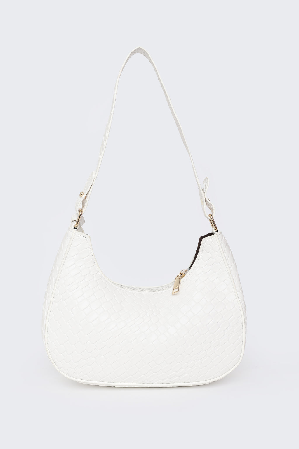 Off White Textured Shoulder Bags for Women - Image 4