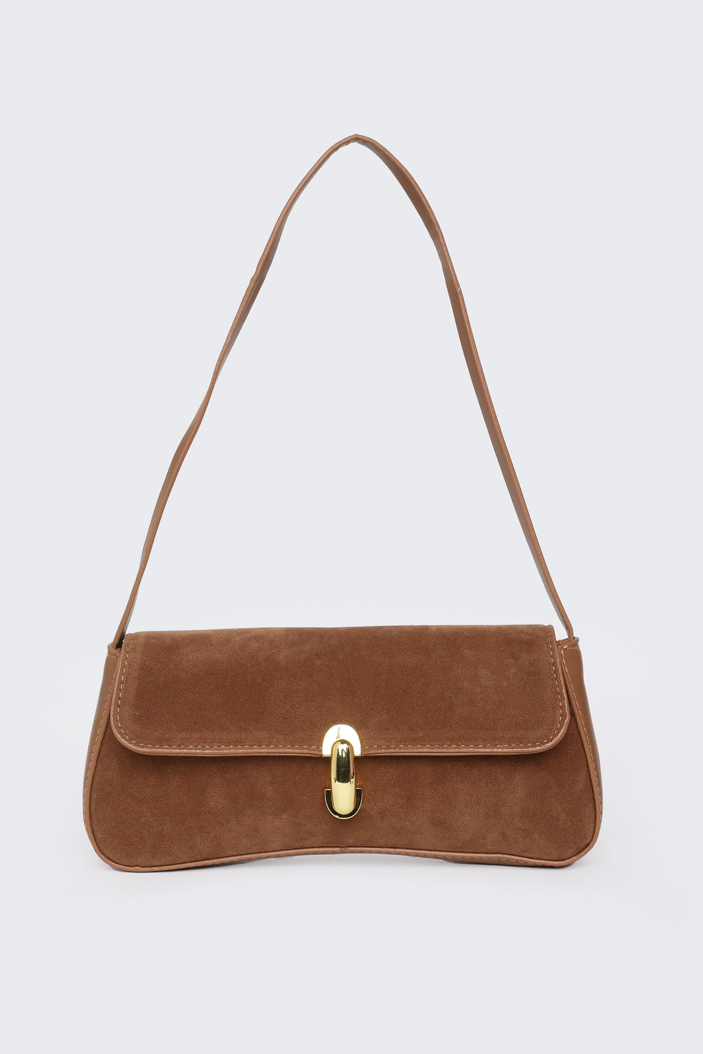 Tan Solid Shoulder Bag for Women - Image 2