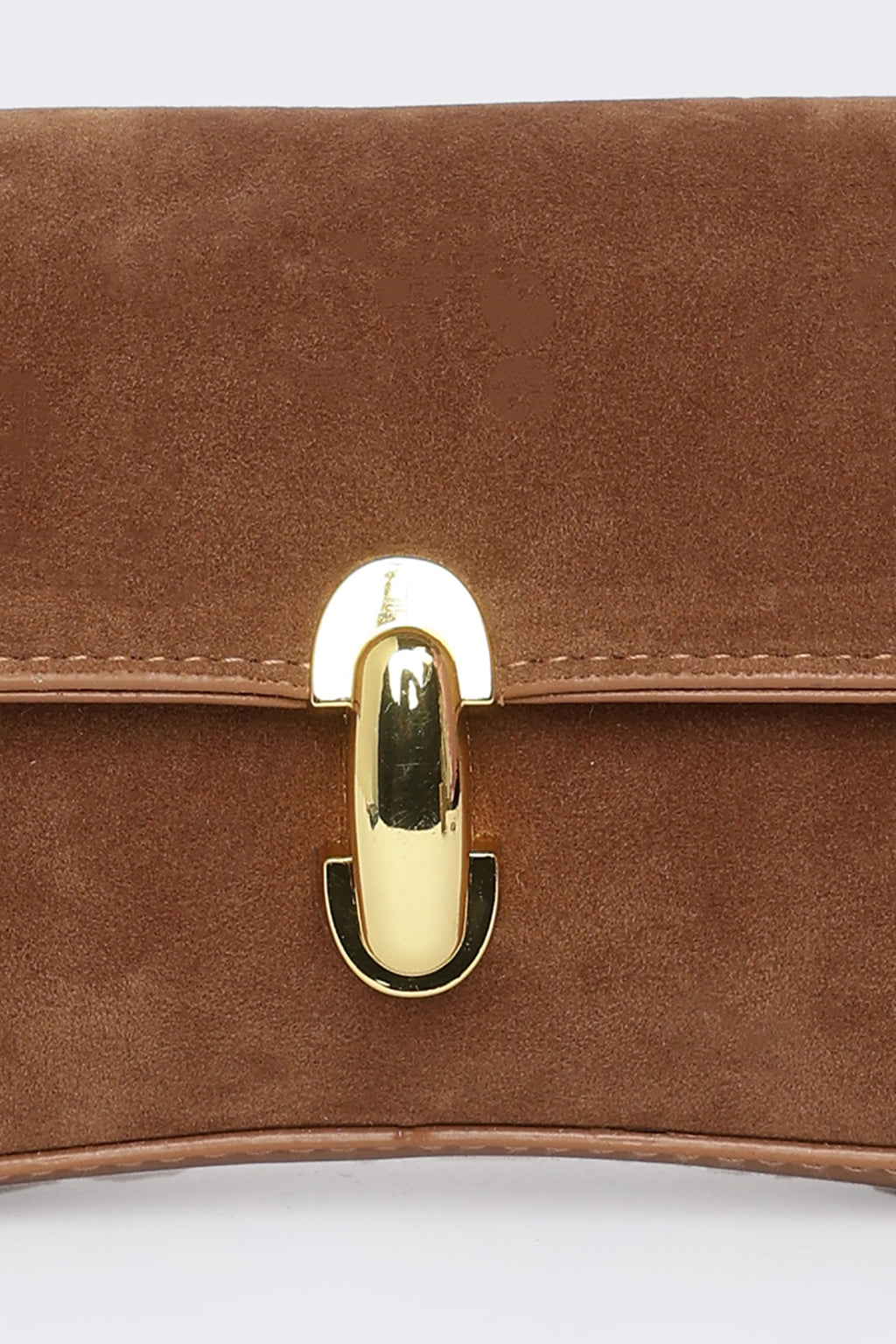 Tan Solid Shoulder Bag for Women - Image 5