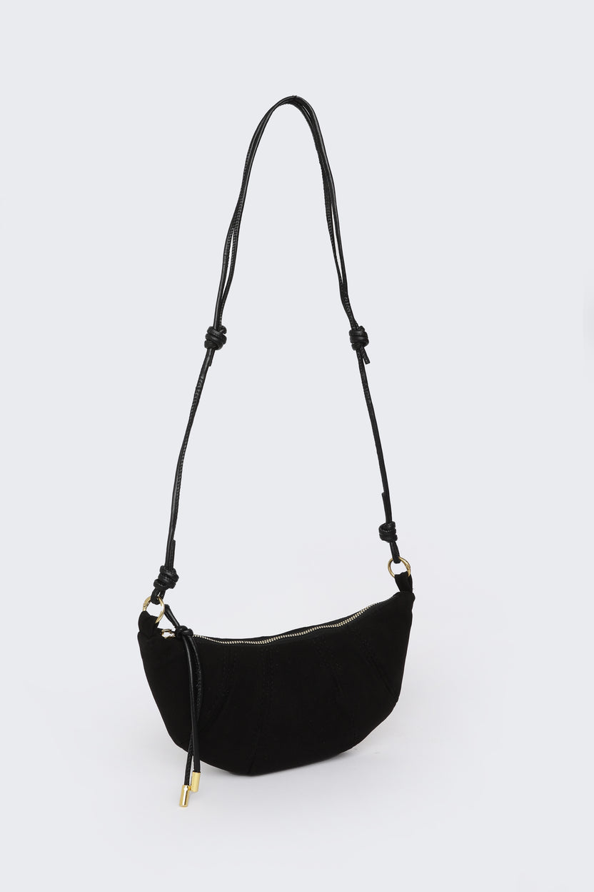 Black Solid Sling Bag for Women - Image 3