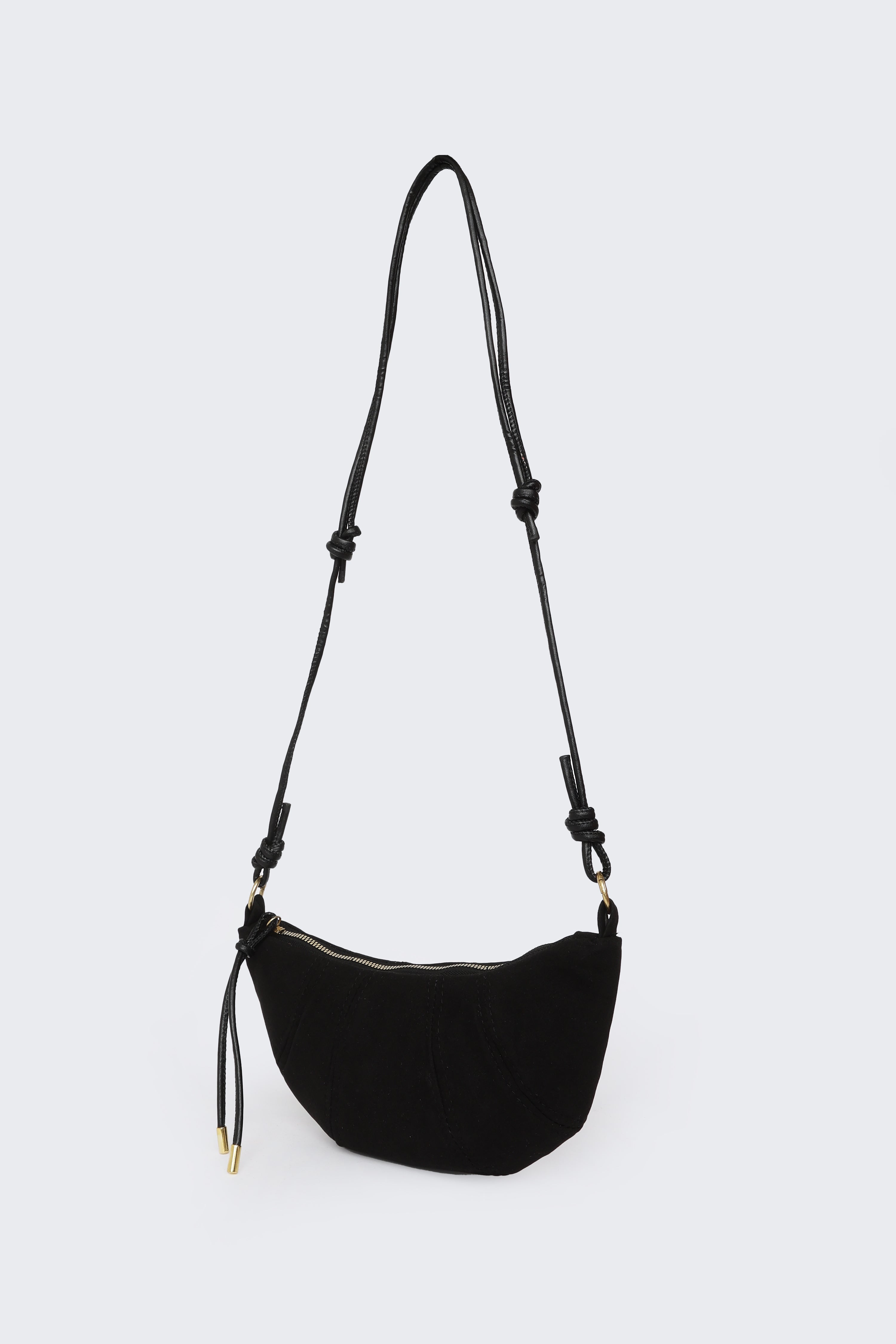 Black Solid Sling Bags for Women - Image 6