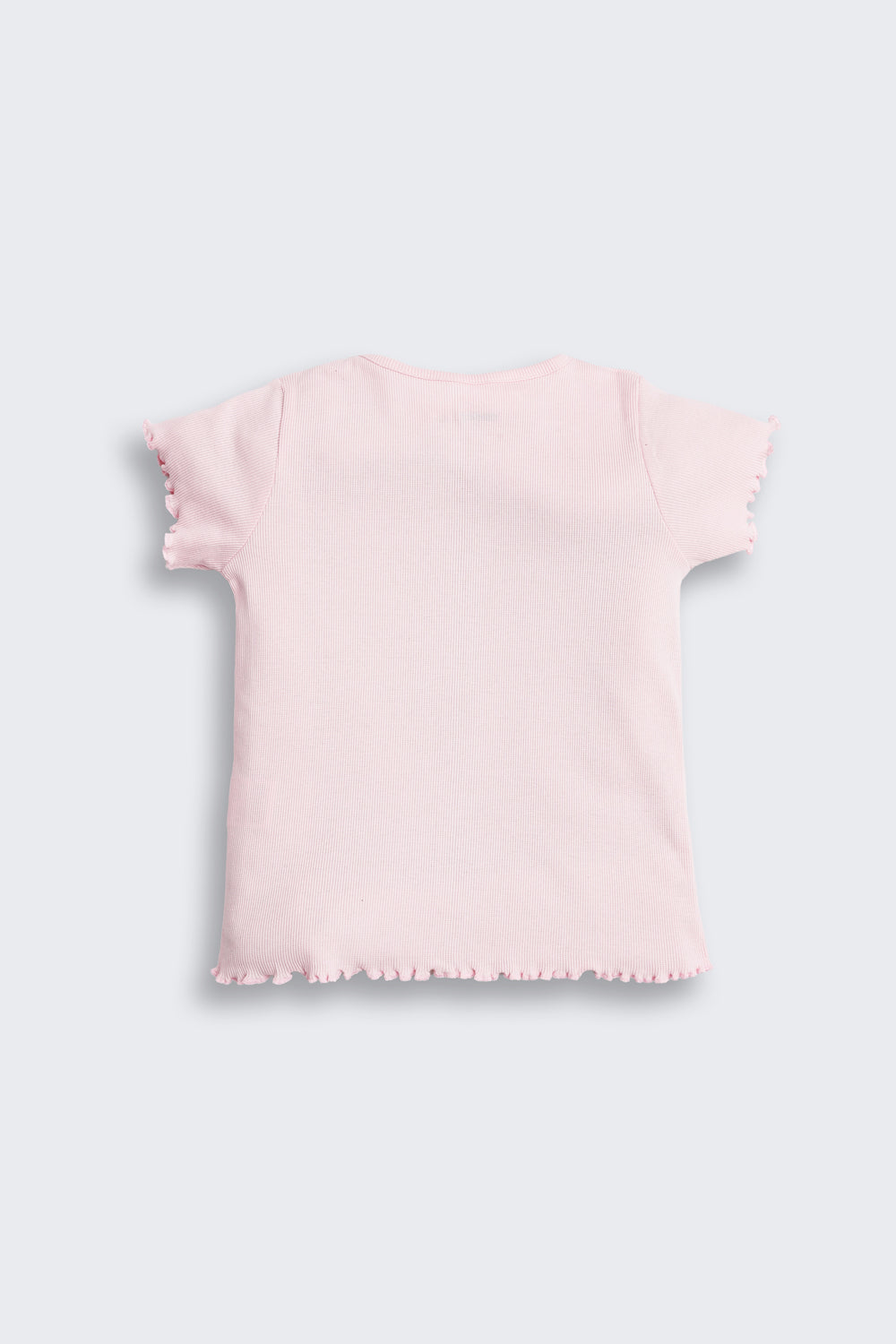 Pink Graphic Printed Cotton T-Shirt for Girls - Image 3