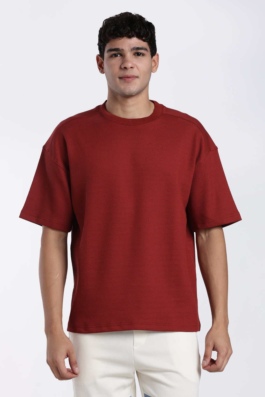 Red Oversized Fit T-Shirt for Men - Image 2