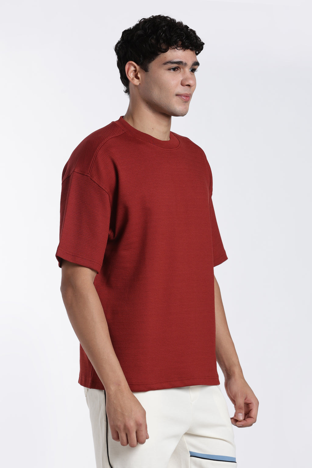 Red Oversized Fit T-Shirt for Men - Image 4