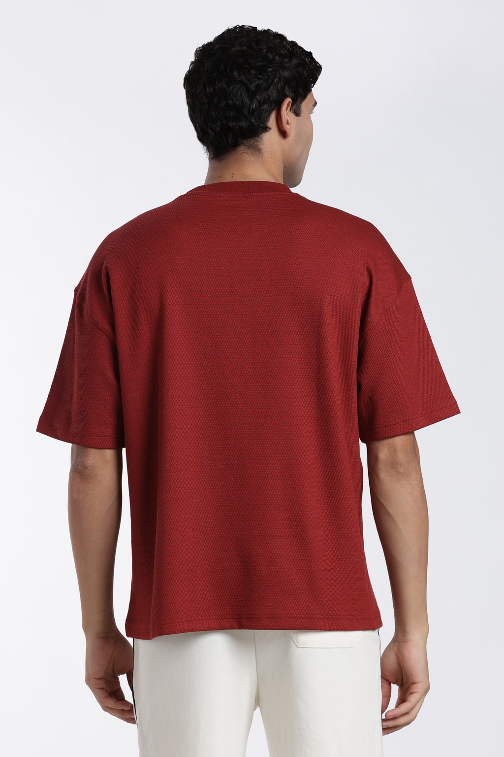 Red Oversized Fit T-Shirt for Men - Image 5