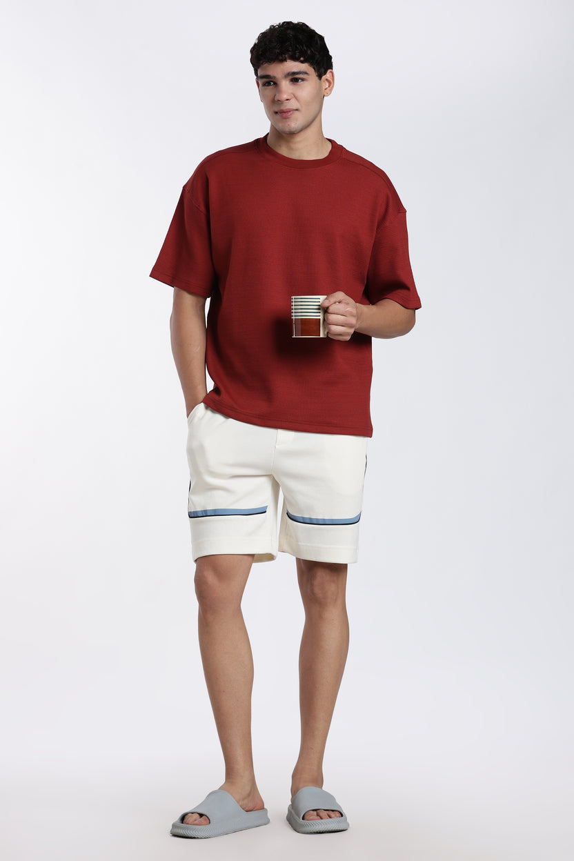 Red Oversized Fit T-Shirt for Men - Image 6