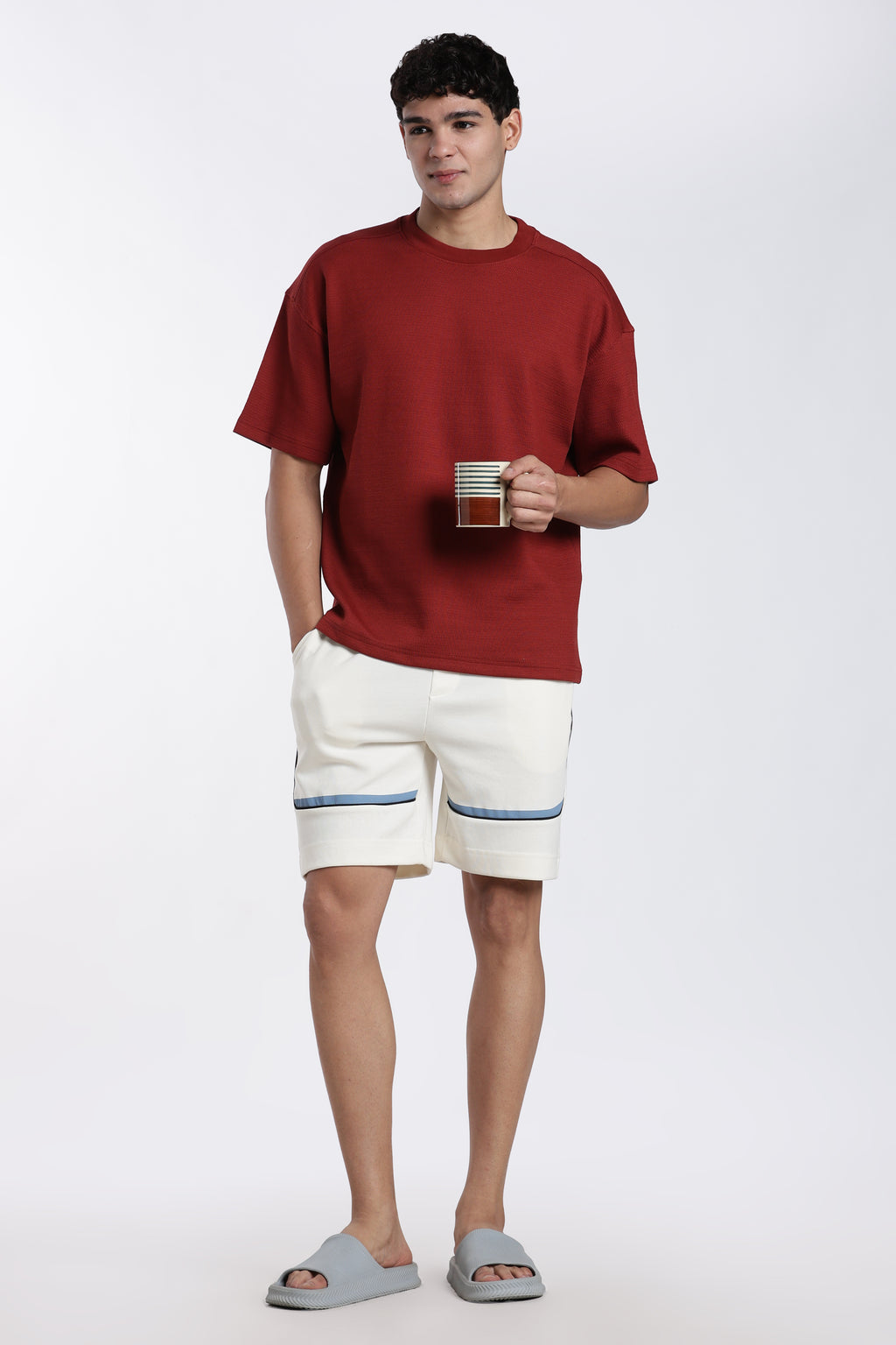 Red Oversized Fit T-Shirt for Men - Image 6