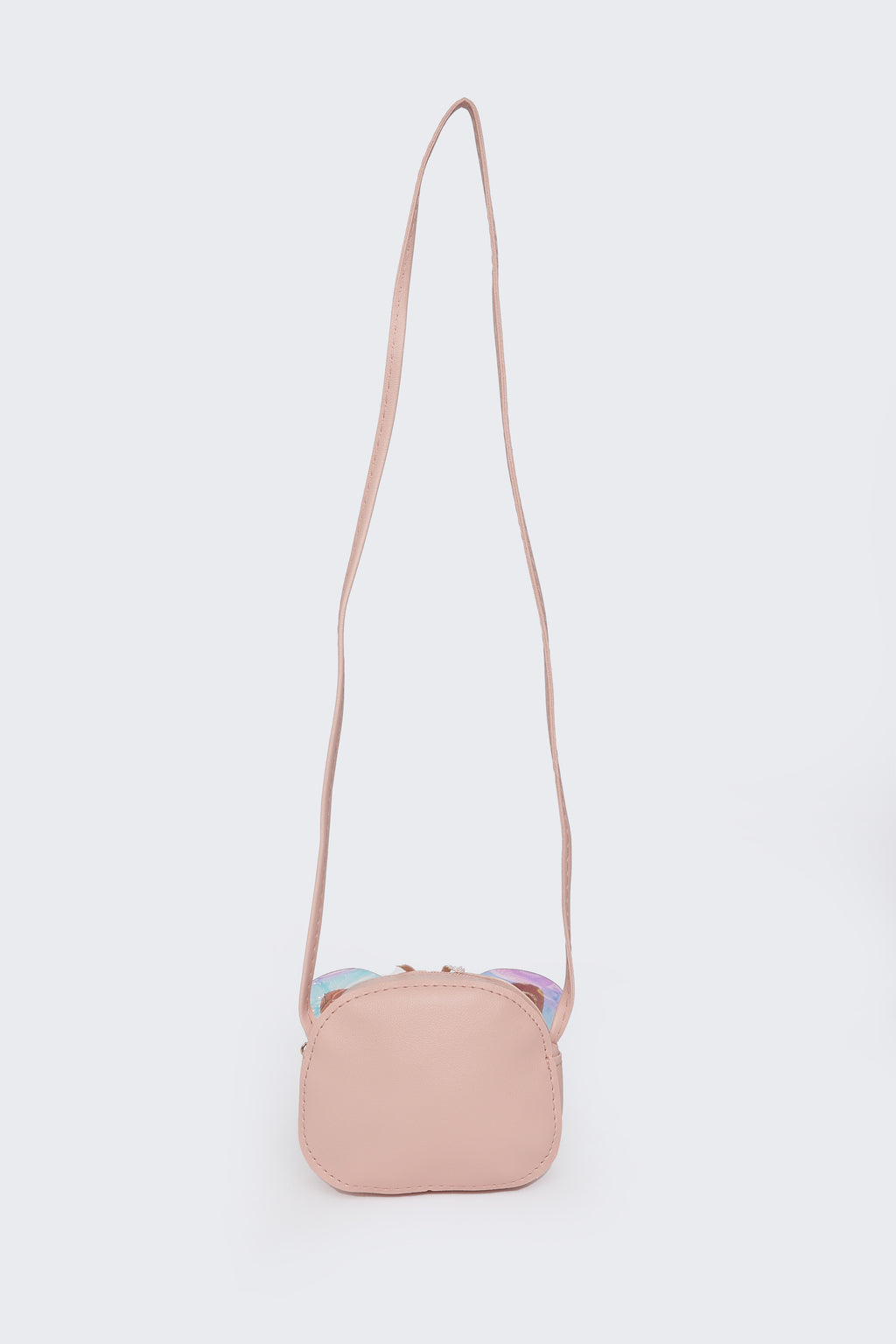 Pink Butterfly Embellished Sling Bag For Girls - Image 5