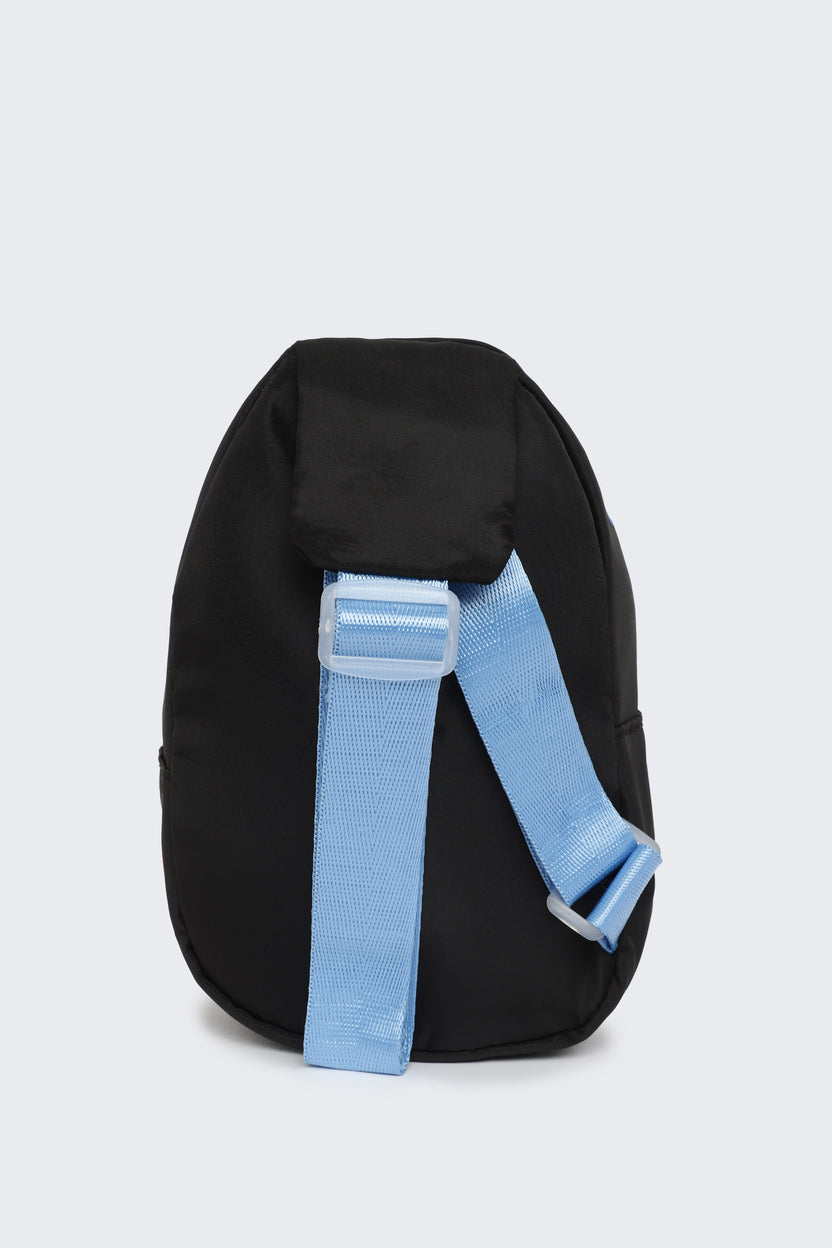 Black Typographic Backpack For Boys - Image 5
