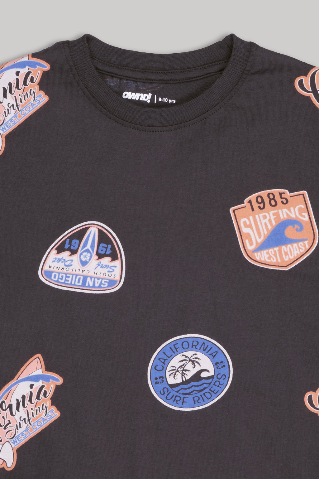 Charcoal Graphic Printed Regular Fit T-Shirt for Tweens Boys - Image 3