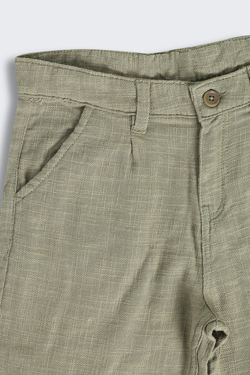 Olive Cargo Shorts for Tweens Boys - Image 5
