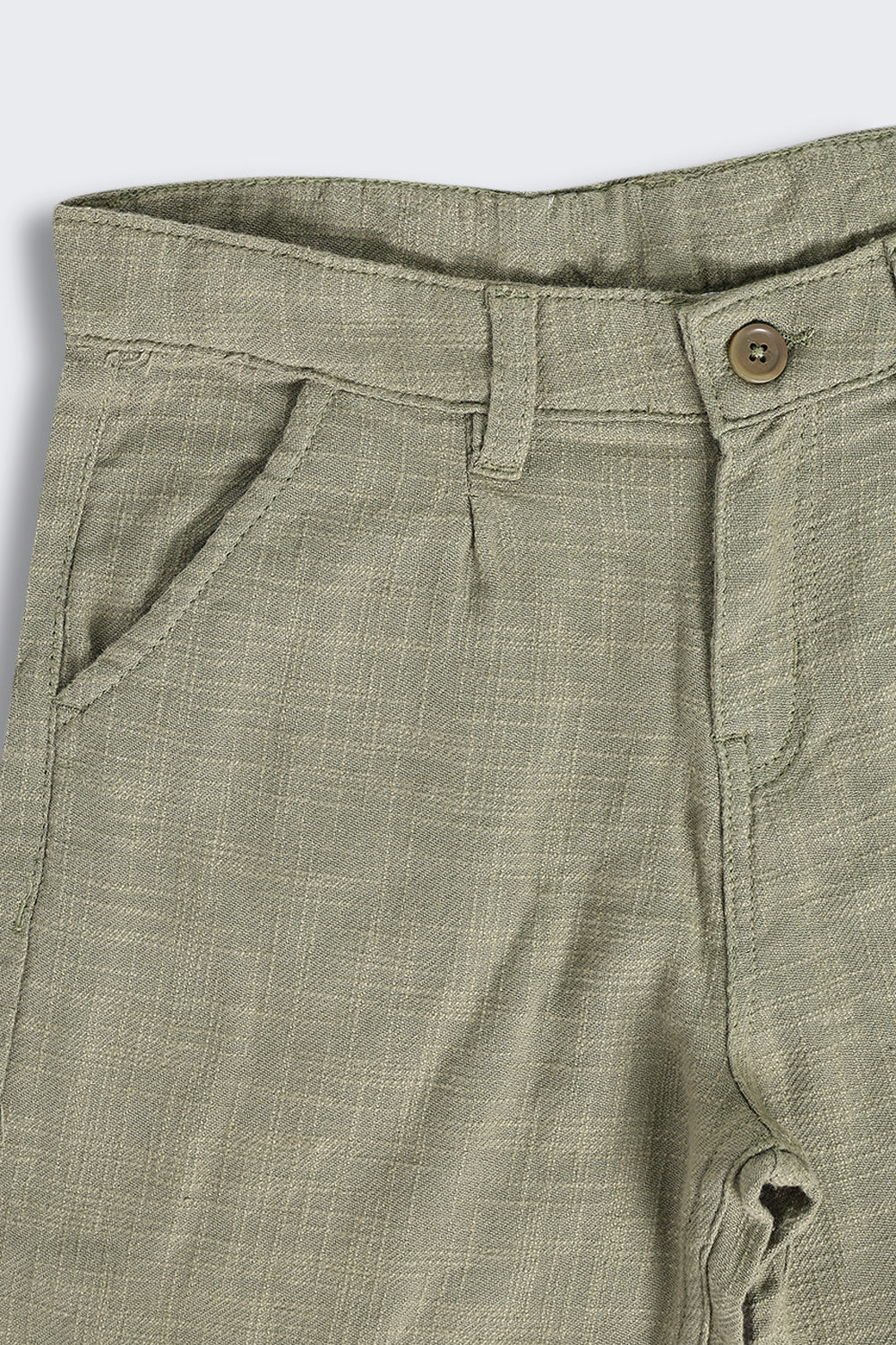 Olive Cargo Shorts for Tweens Boys - Image 5