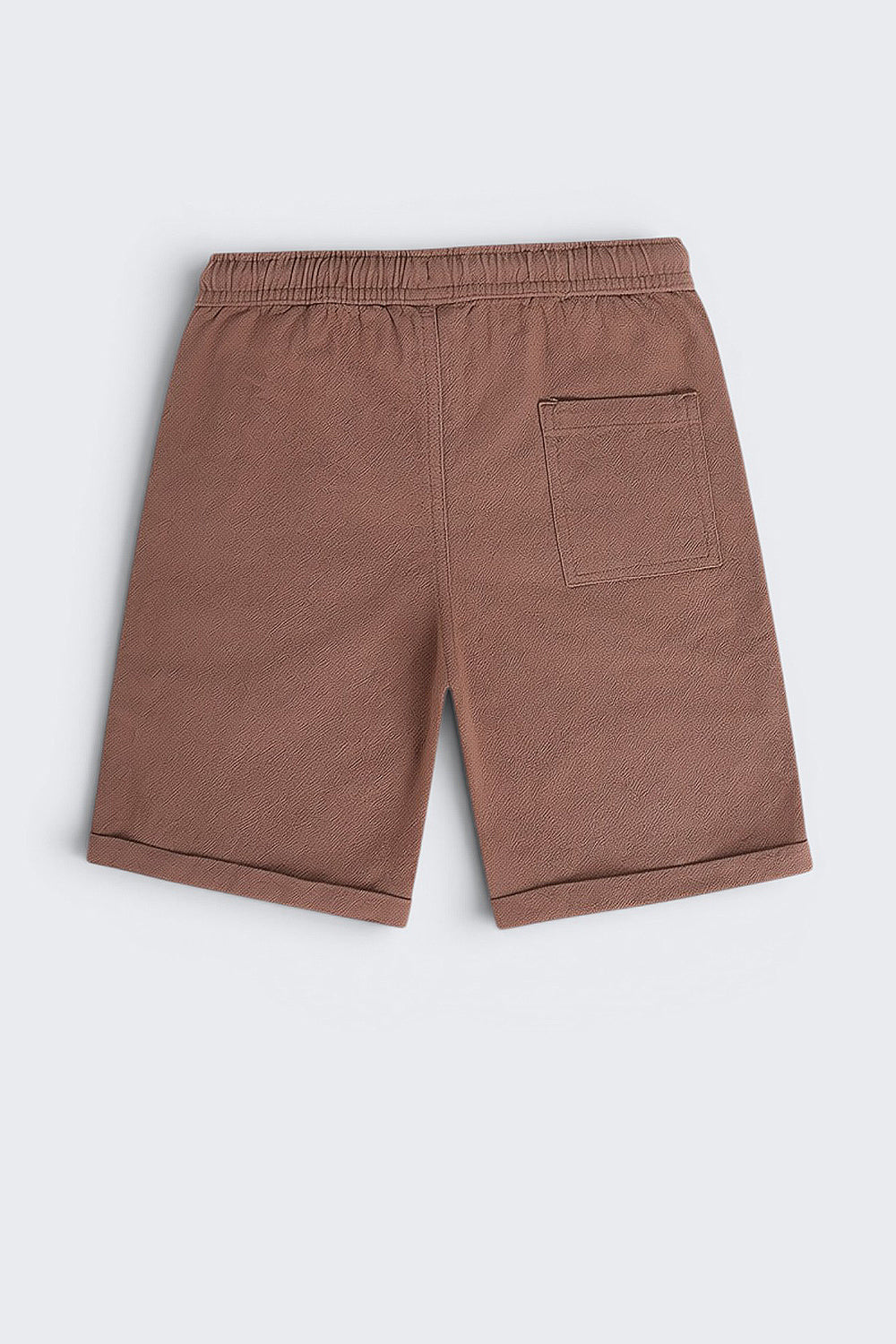 Brown Solid Regular Fit Shorts - Image 3