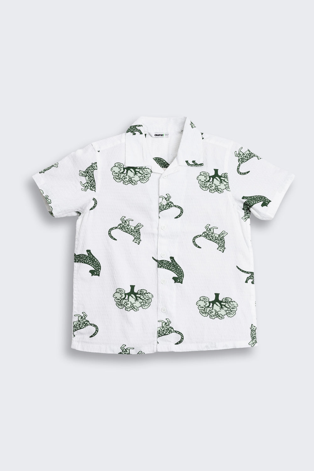 White Graphic Regular Fit Shirt for Tweens Boys - Image 2