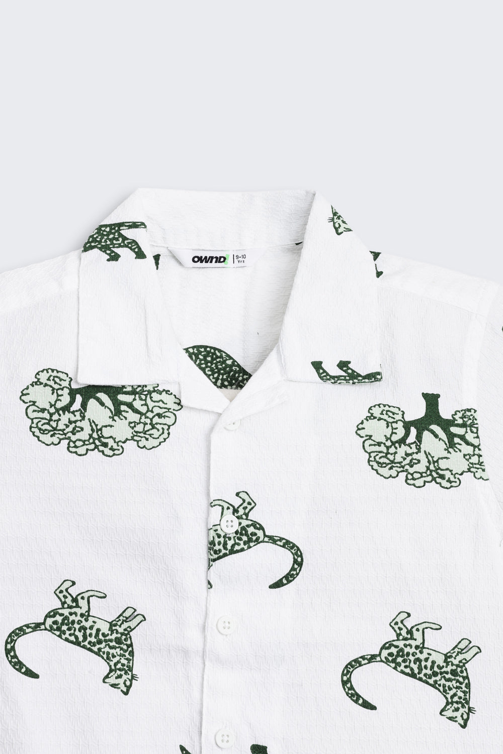 White Graphic Regular Fit Shirt for Tweens Boys - Image 5