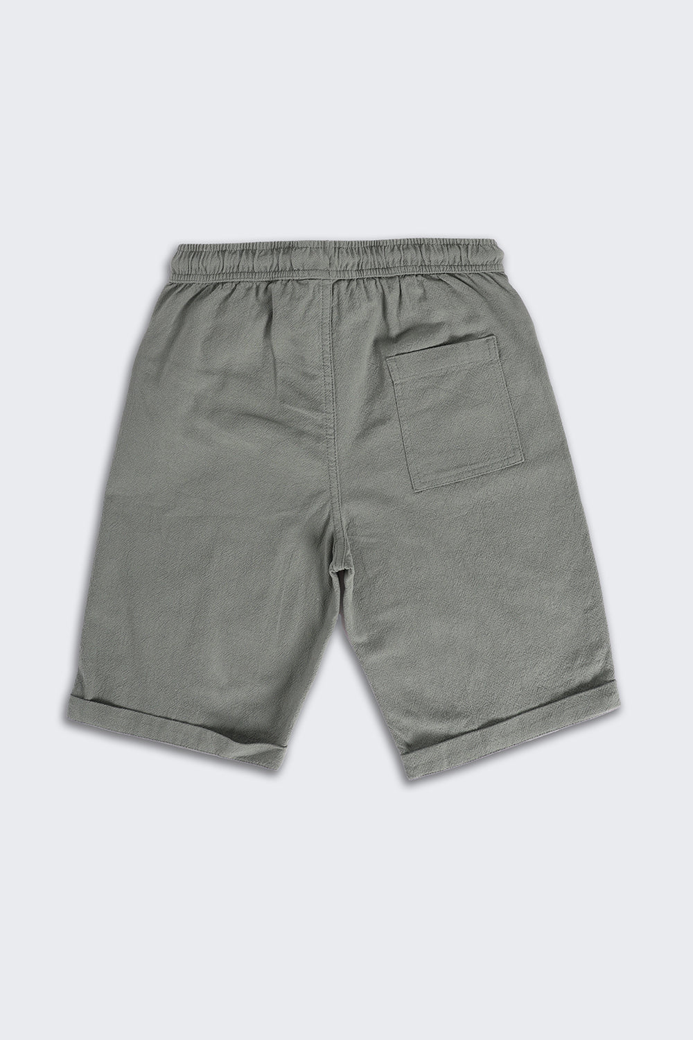 Teal Solid Regular Fit Shorts - Image 3