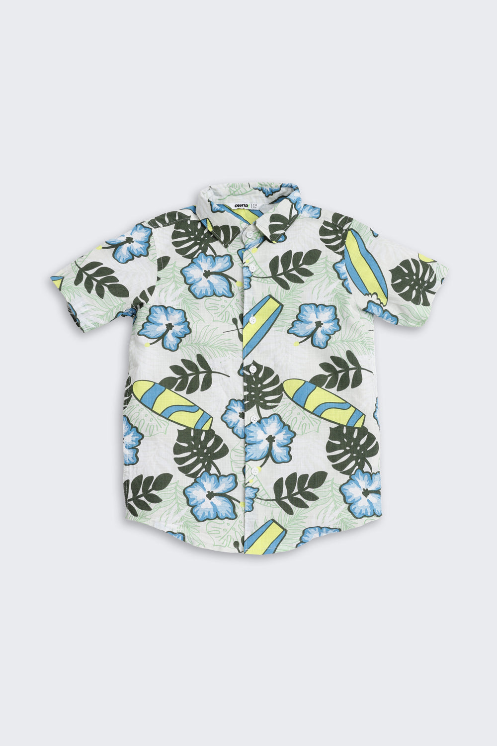 Multi-coloured Tropial Printed Regular Fit Shirt for Boys - Image 2