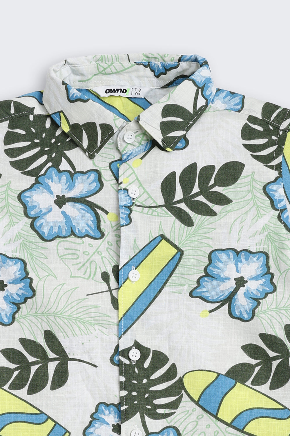 Multi-coloured Tropial Printed Regular Fit Shirt for Boys - Image 5