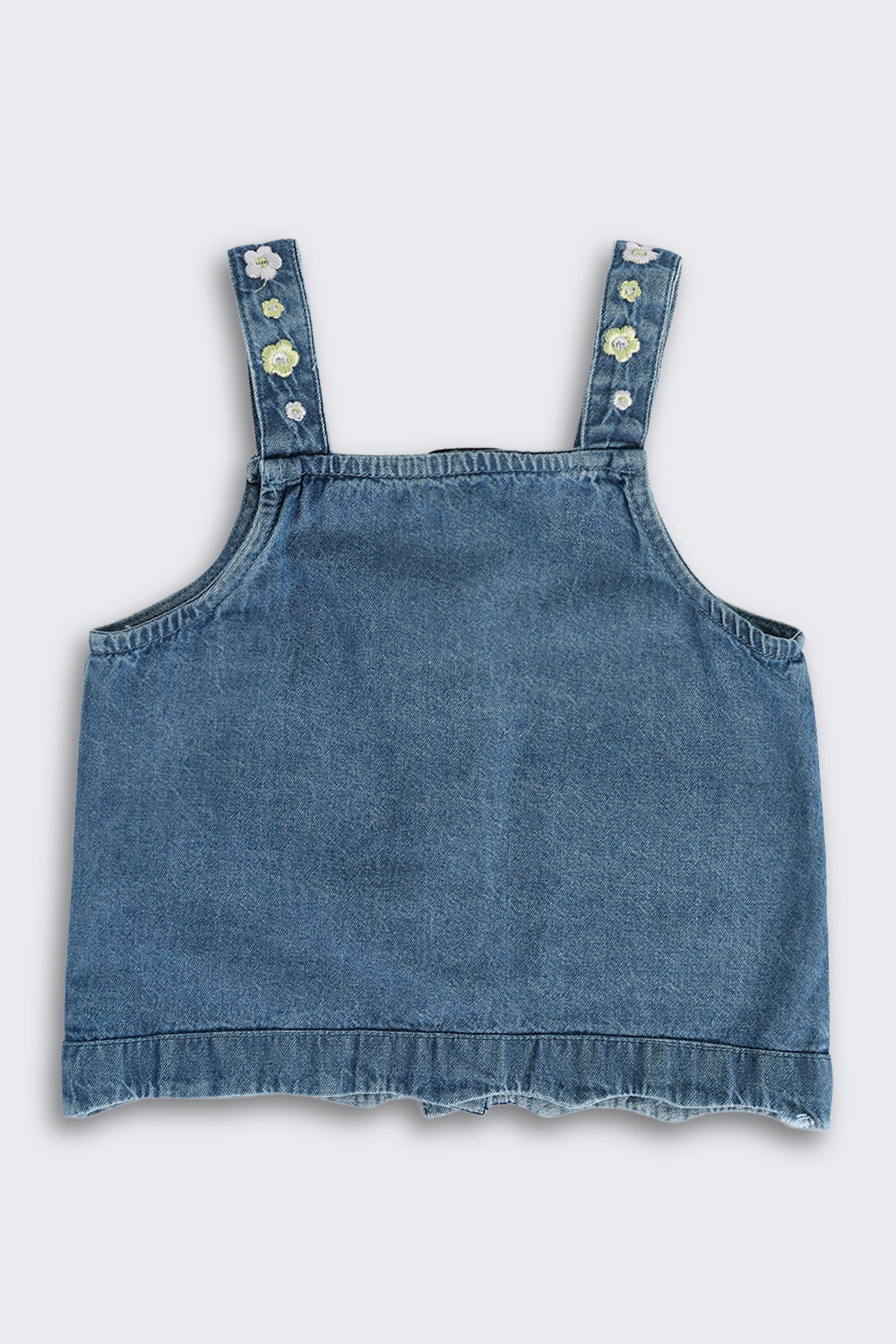 Light Blue Cotton Regular Fit Jacket For Girls - Image 3