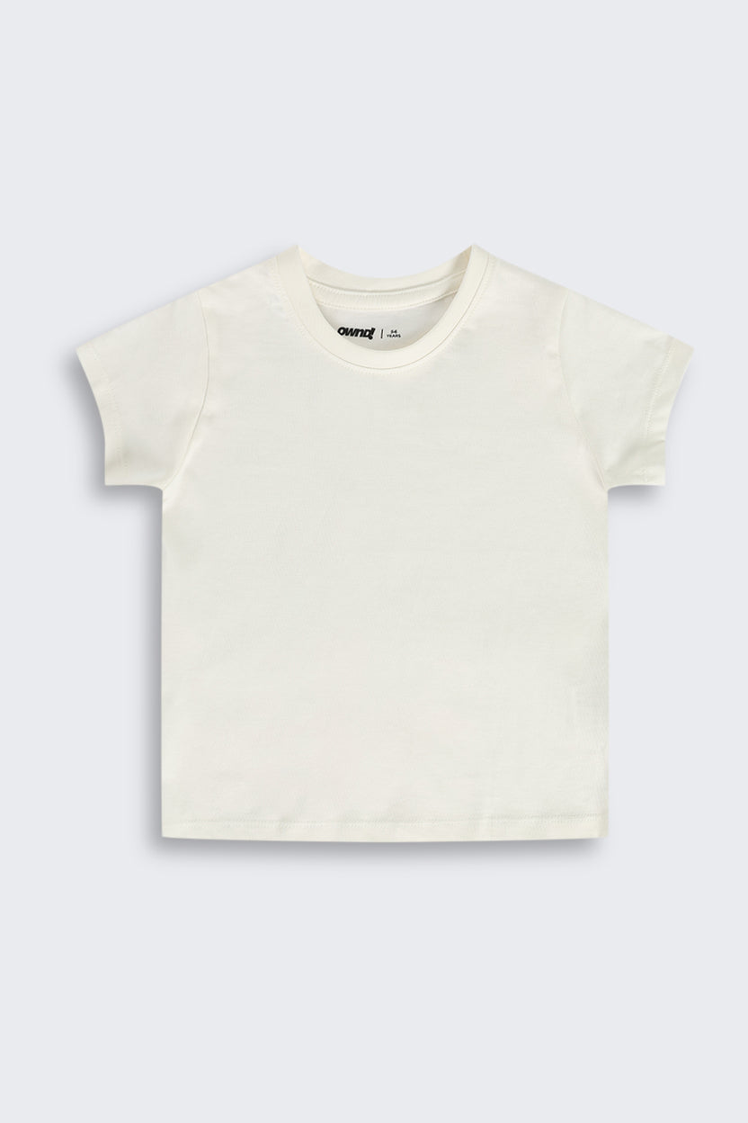 Light Blue Cotton Dungaree Set with T-Shirt for Girls - Image 4