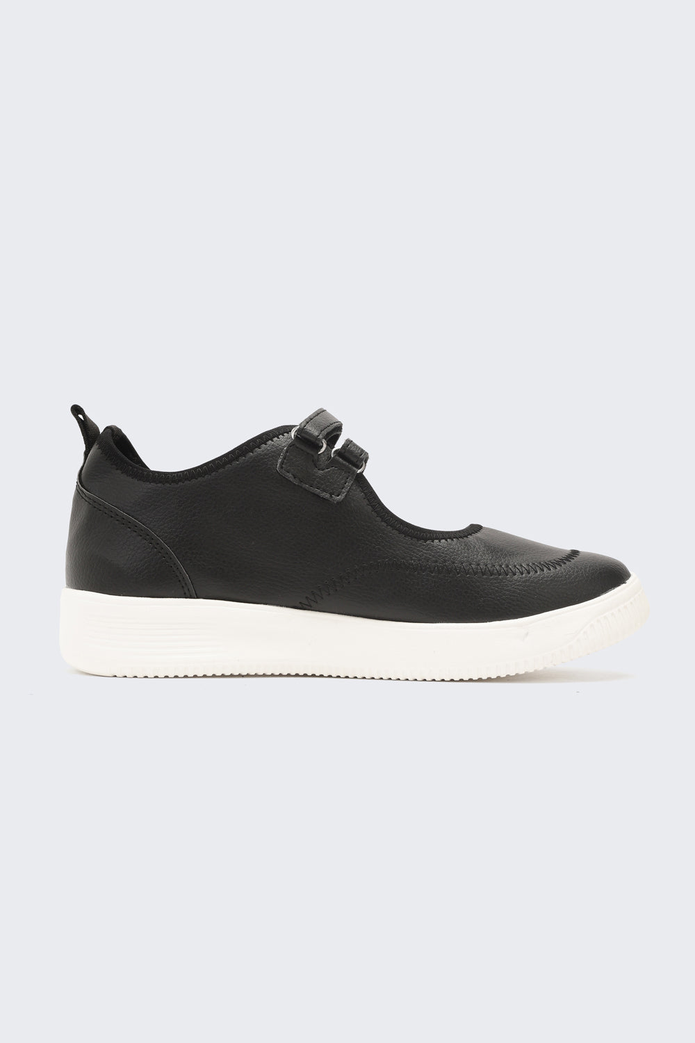 Black Solid Sneakers for Women - Image 2