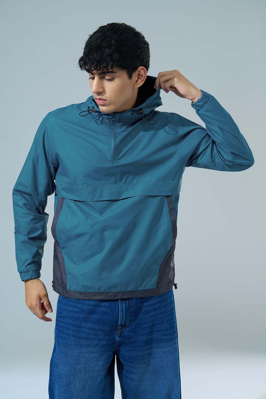 Blue Regular Fit Jacket for Men - Image 2