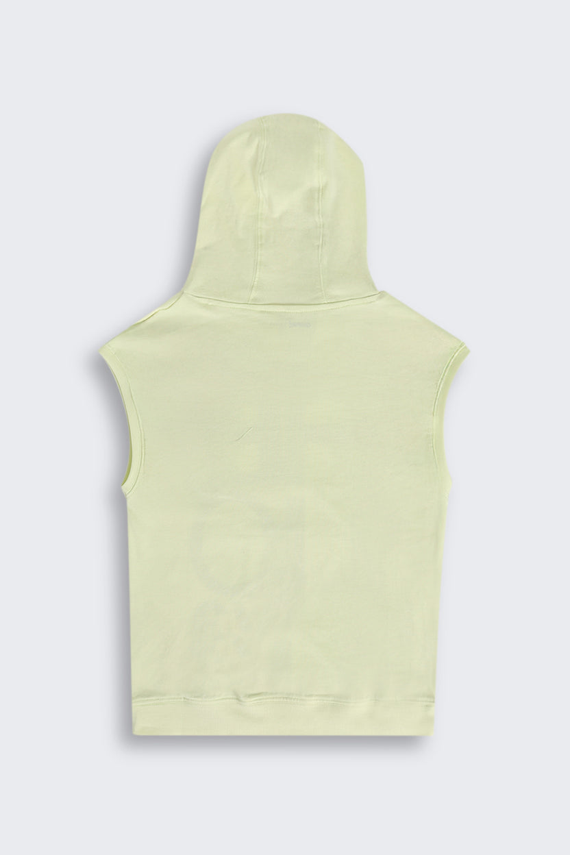 Lime Summer Graphic Sleeveless Hooded T‑Shirt for Tweens Boys - Image 3