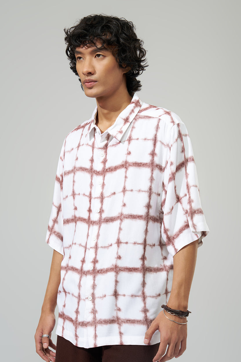 Orange Checks Regular Fit Shirt For Men - Image 4