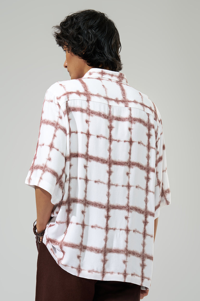Orange Checks Regular Fit Shirt For Men - Image 5