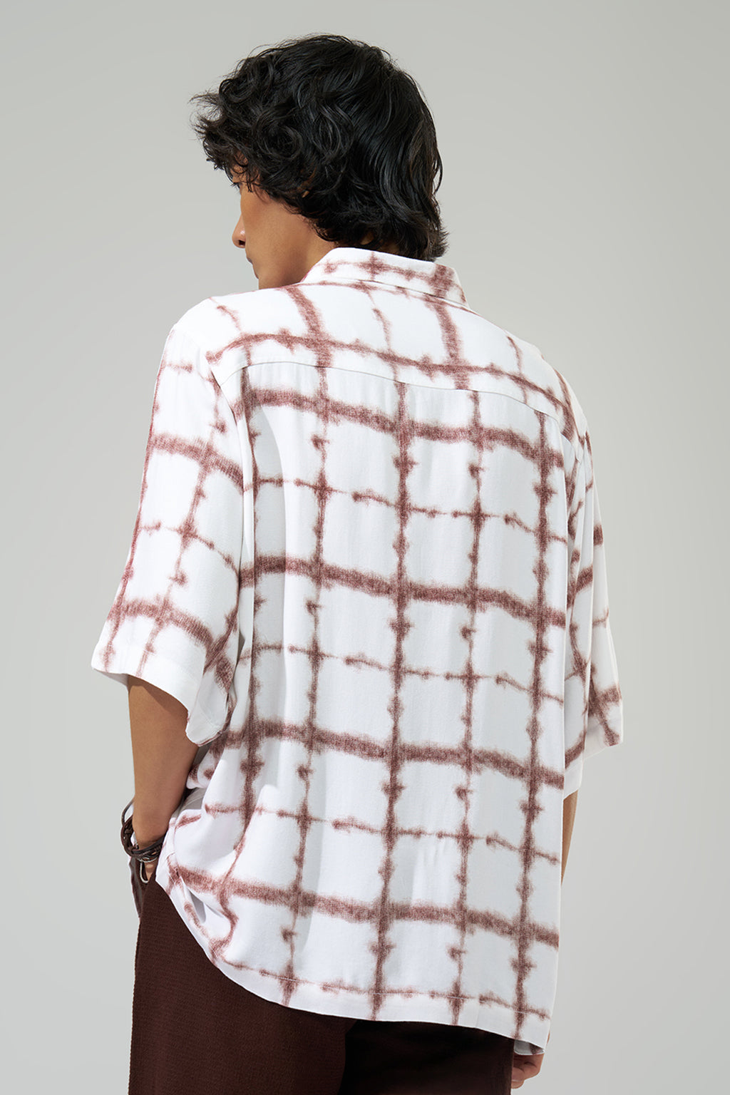 Orange Checks Regular Fit Shirt for Men - Image 5