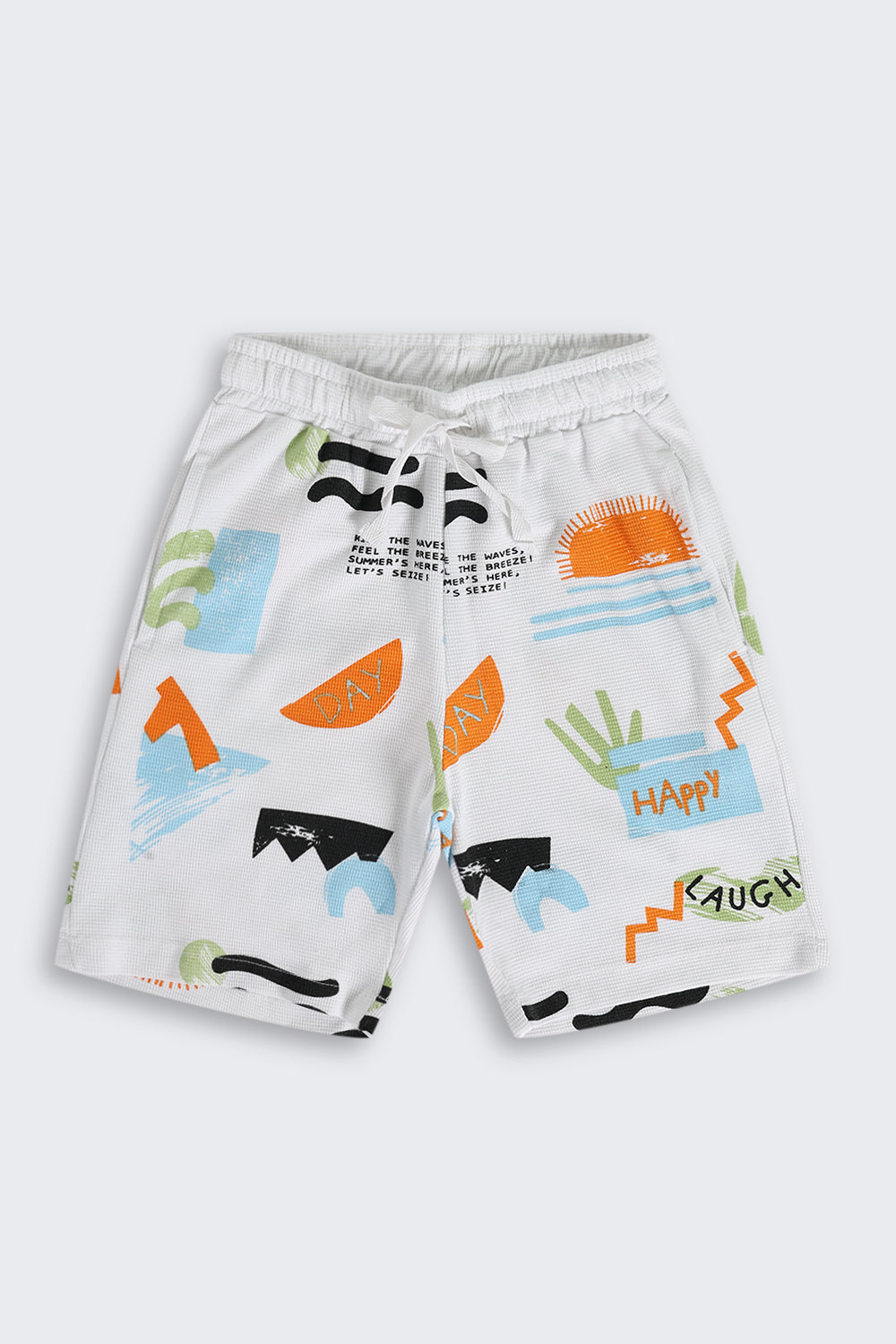 Multi Coloured Cotton Blend Regular Fit Co-ord Set for Boys - Image 5