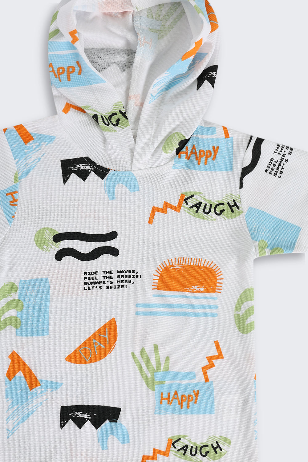 Multi Coloured Cotton Blend Regular Fit Co-ord Set for Boys - Image 6