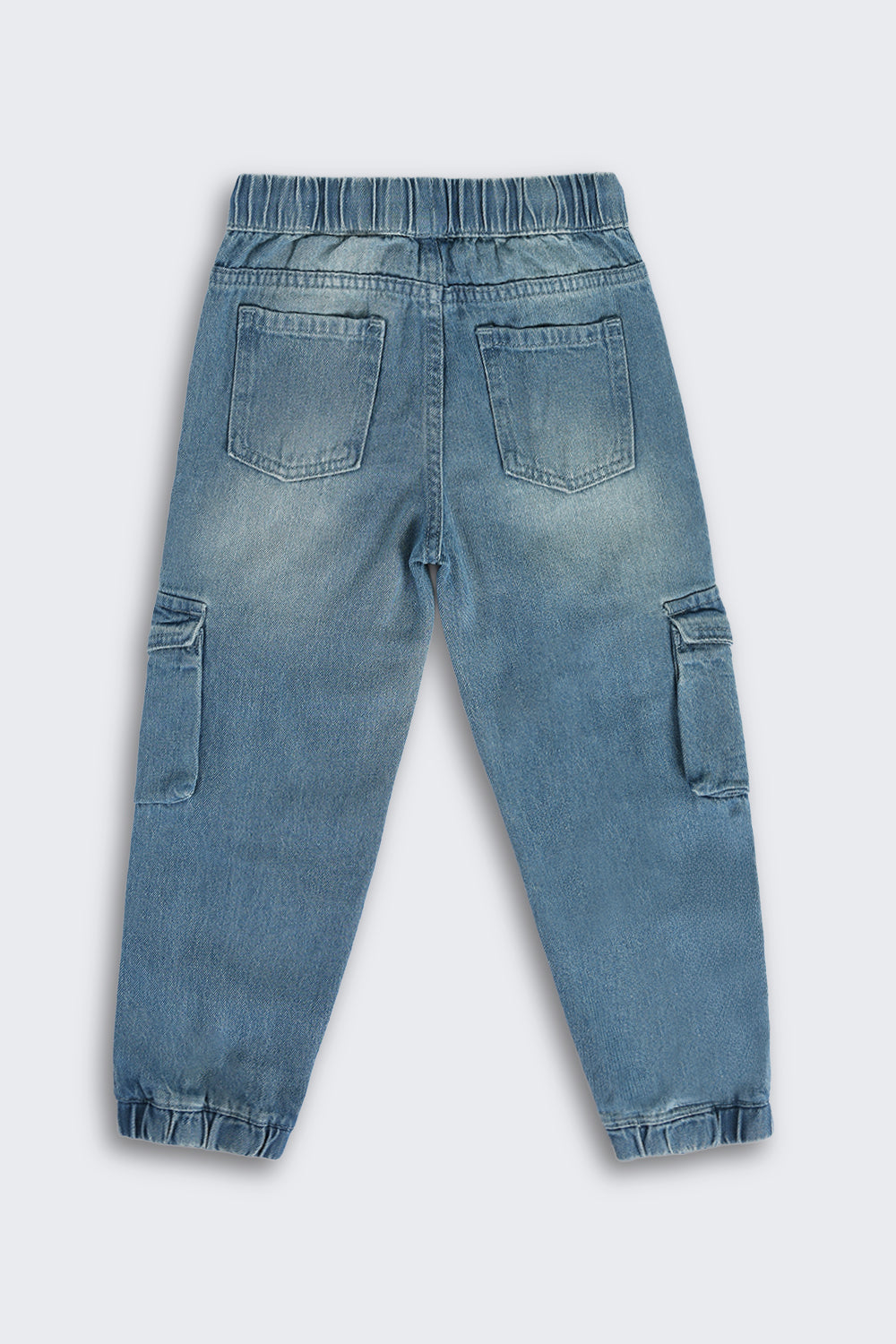 Blue Jogger Fit 6 Pocketed Jeans for Boys - Image 3