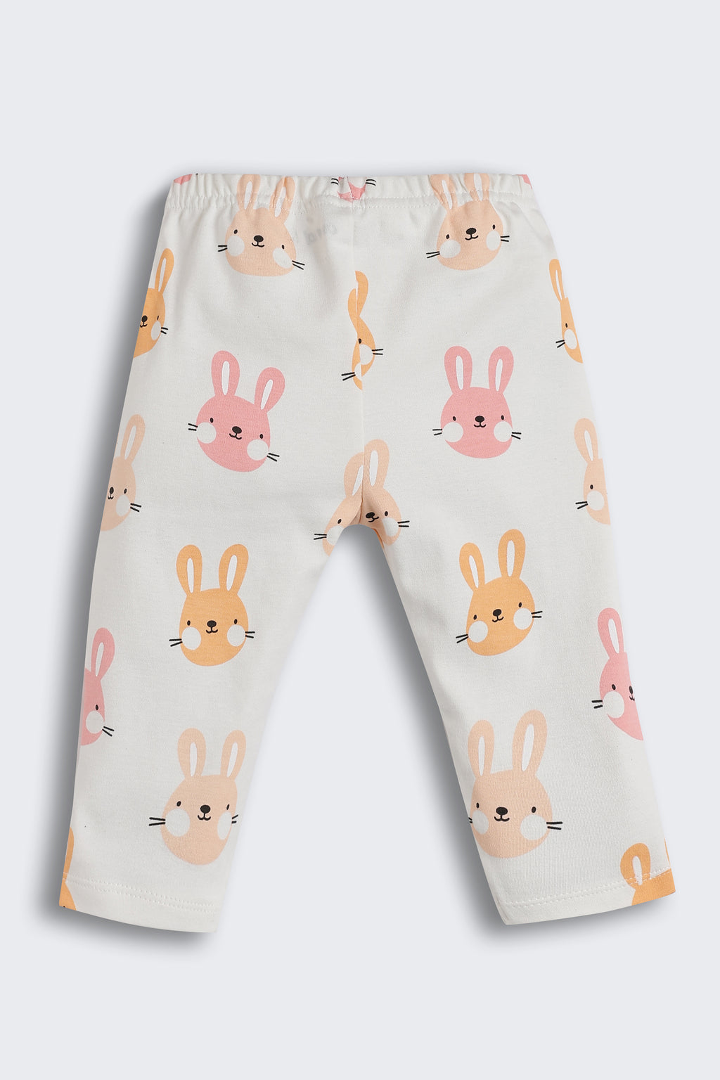 Off White Teddy All - Over Printed Regular Fit Co-ord Set for Infant Girls - Image 4