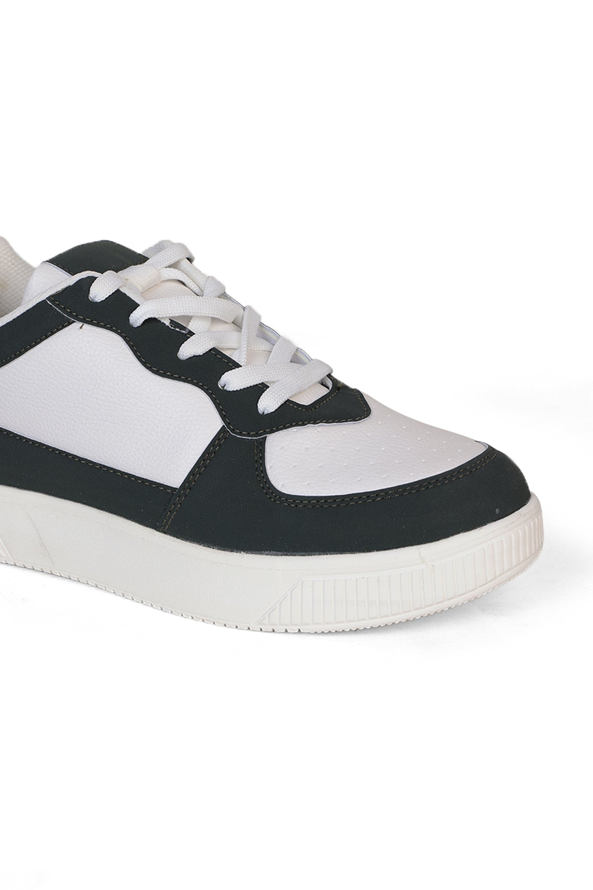 Dark Green Colourblocked Sneakers for Men - Image 3