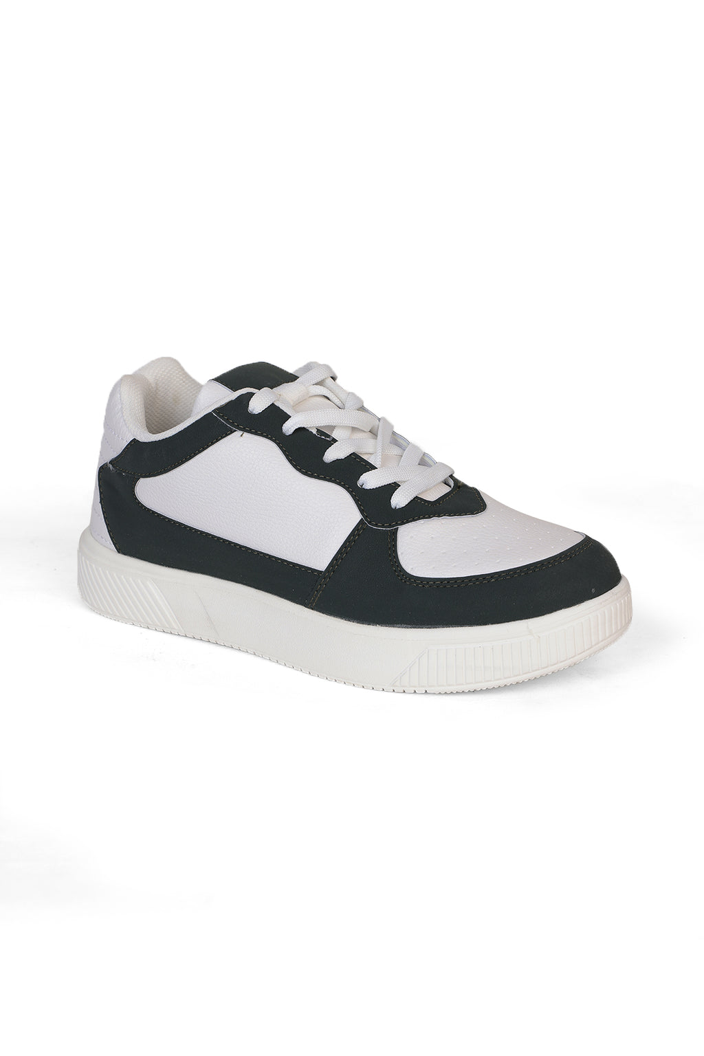 Dark Green Colourblocked Sneakers for Men - Image 4