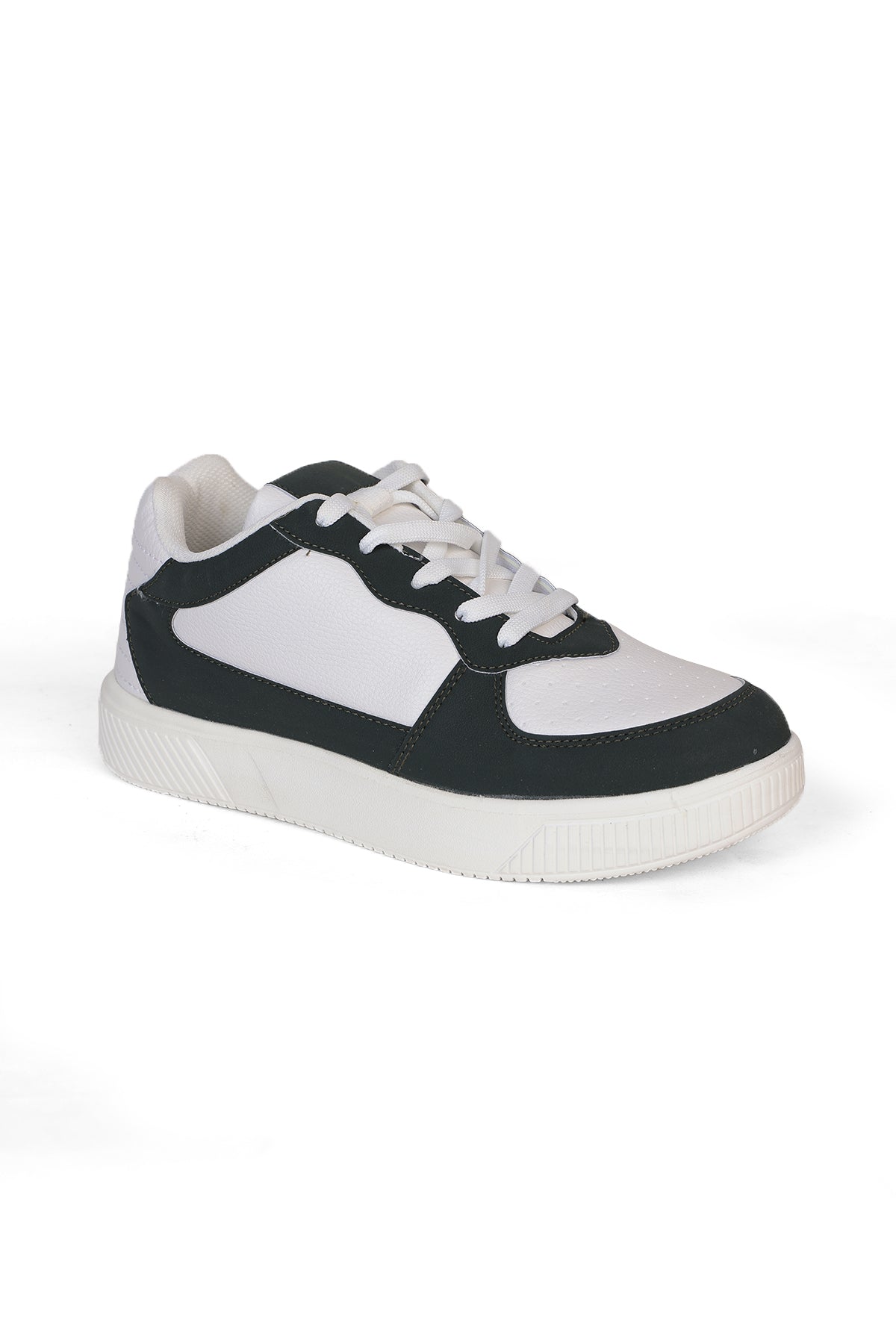 Dark Green Colourblocked Sneakers for Men - Image 4