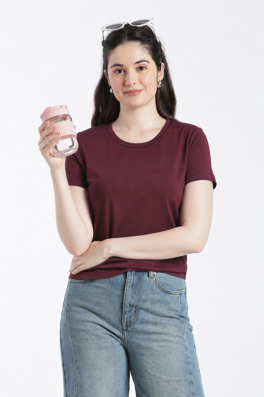 Red Wear Regular Fit T-Shirt for Women - Image 1