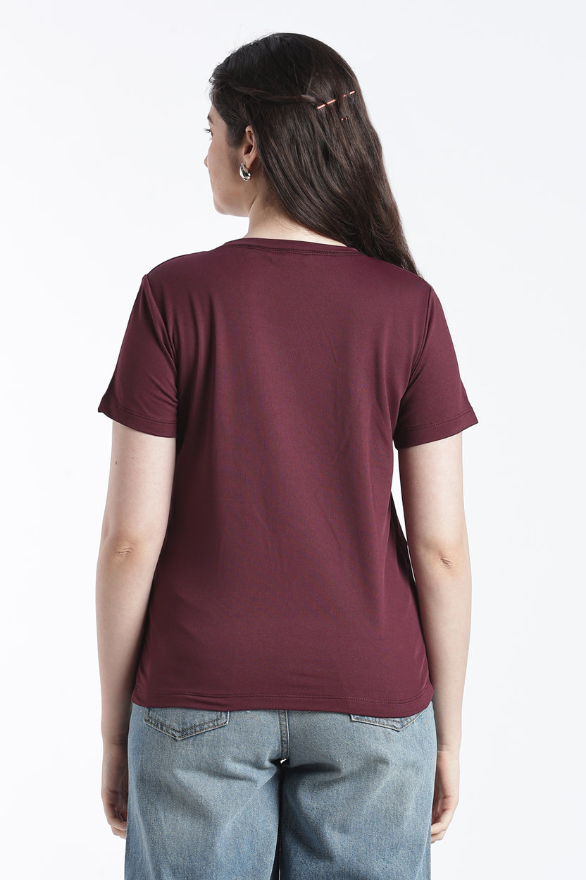 Red Wear Regular Fit T-Shirt for Women - Image 5