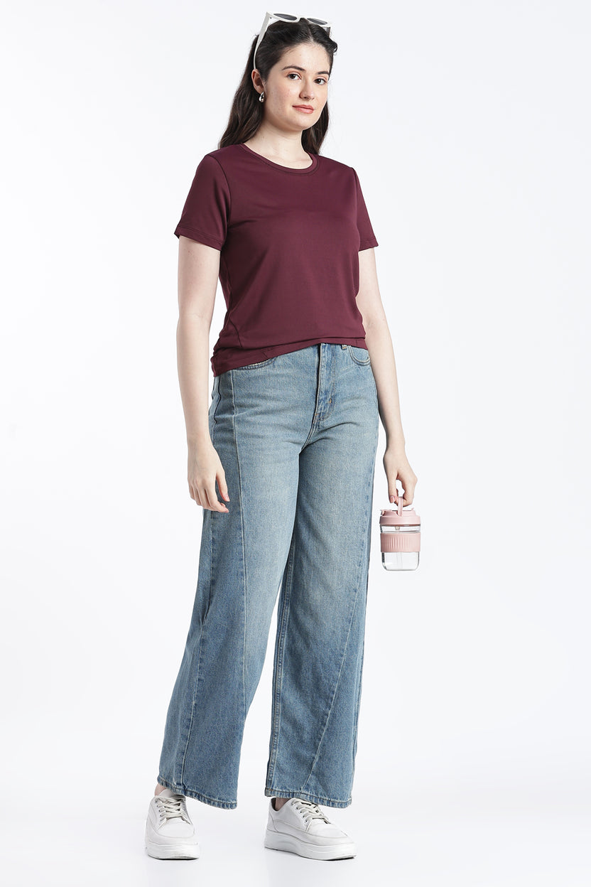 Red Wear Regular Fit T-Shirt for Women - Image 6