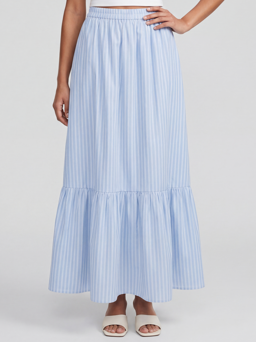 Light Blue Regular Fit Co-ord Set For Women - Image 6
