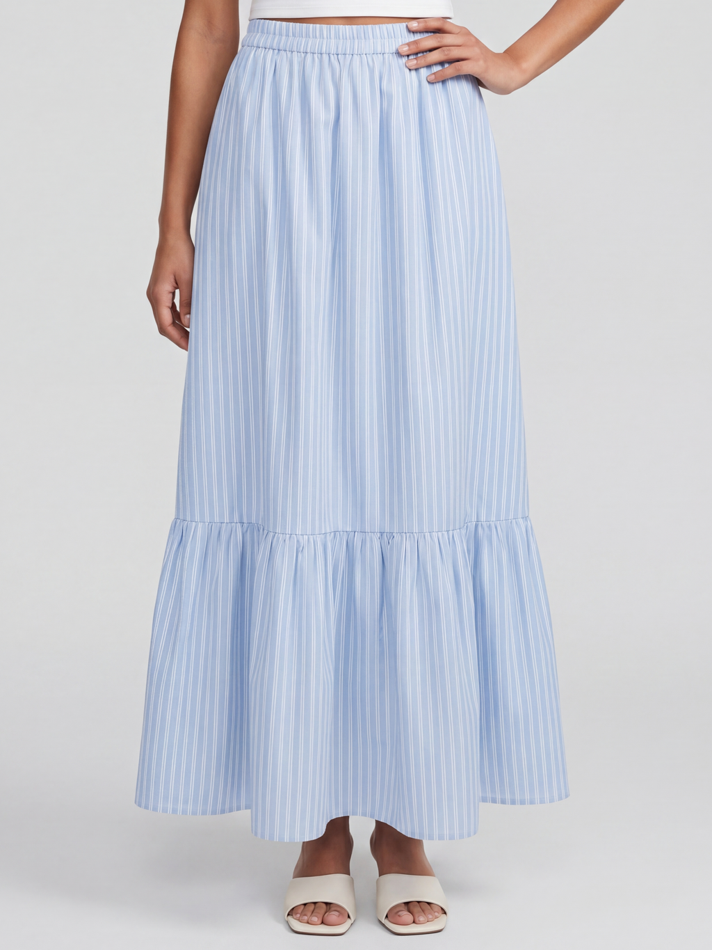 Light Blue Regular Fit Co-ord Set for Women - Image 6