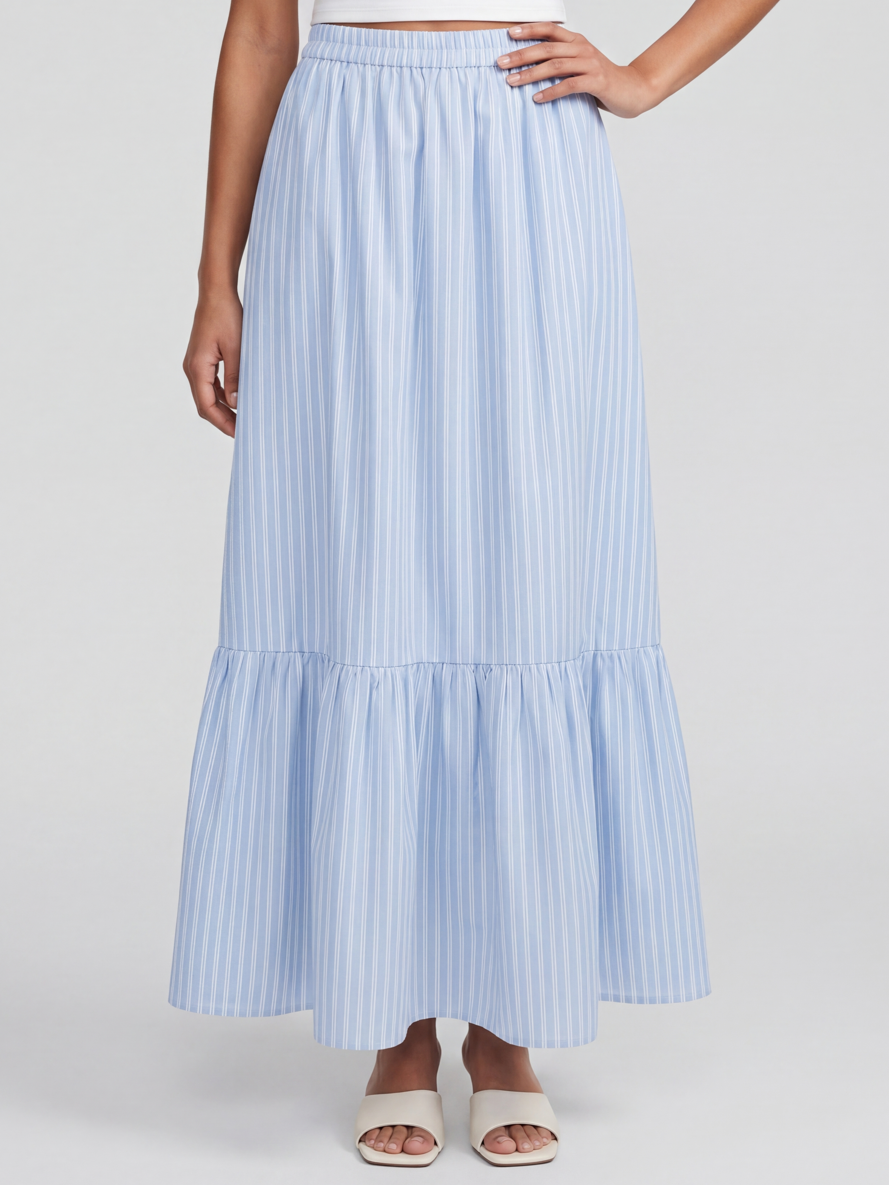 Light Blue Regular Fit Co-ord Set for Women - Image 6