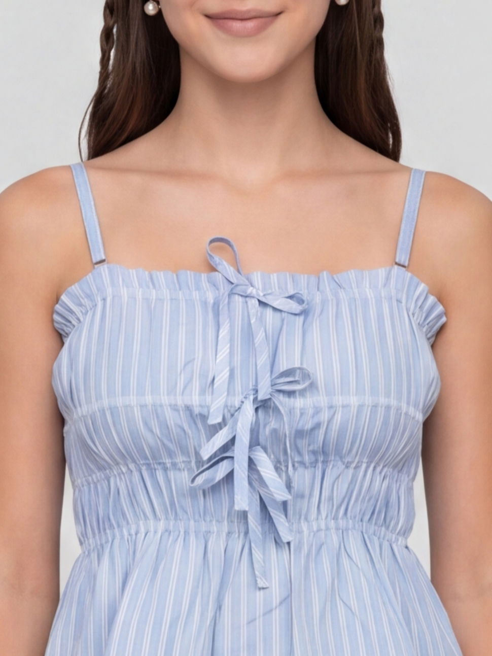 Light Blue Regular Fit Co-ord Set for Women - Image 3